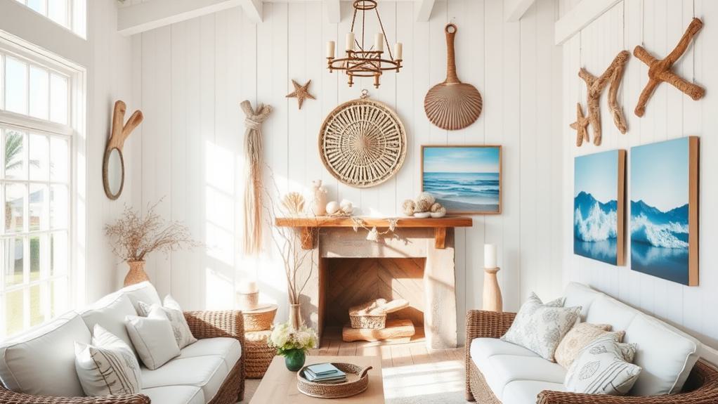 create coastal inspired artwork