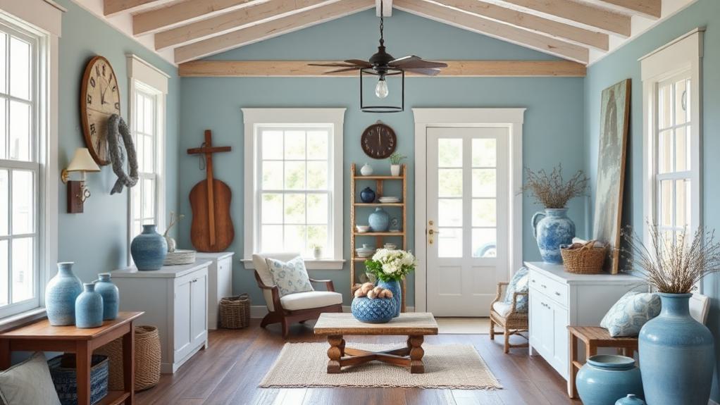 incorporate a blue accent