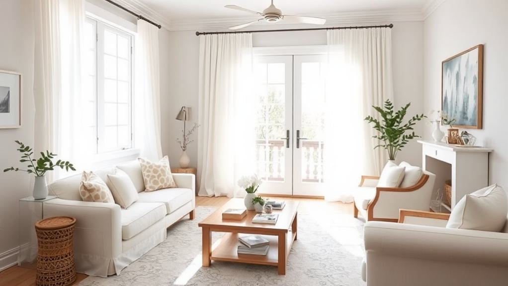 light and airy curtains