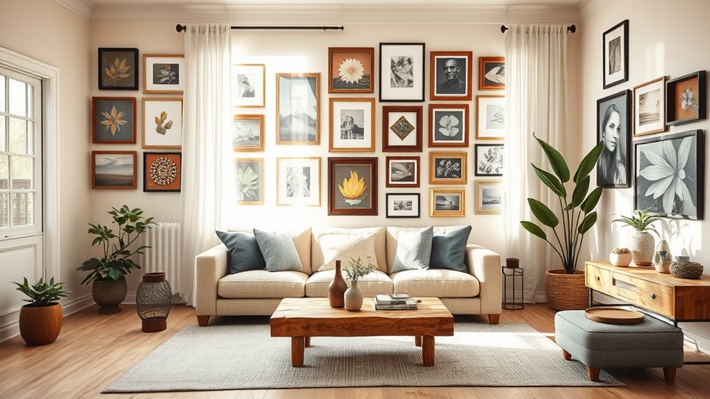 artistic collection displayed creatively