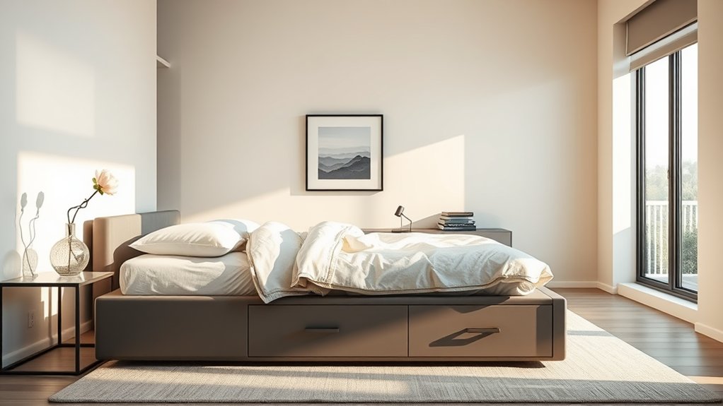 beds with storage space