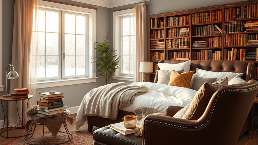 comfortable corner for reading