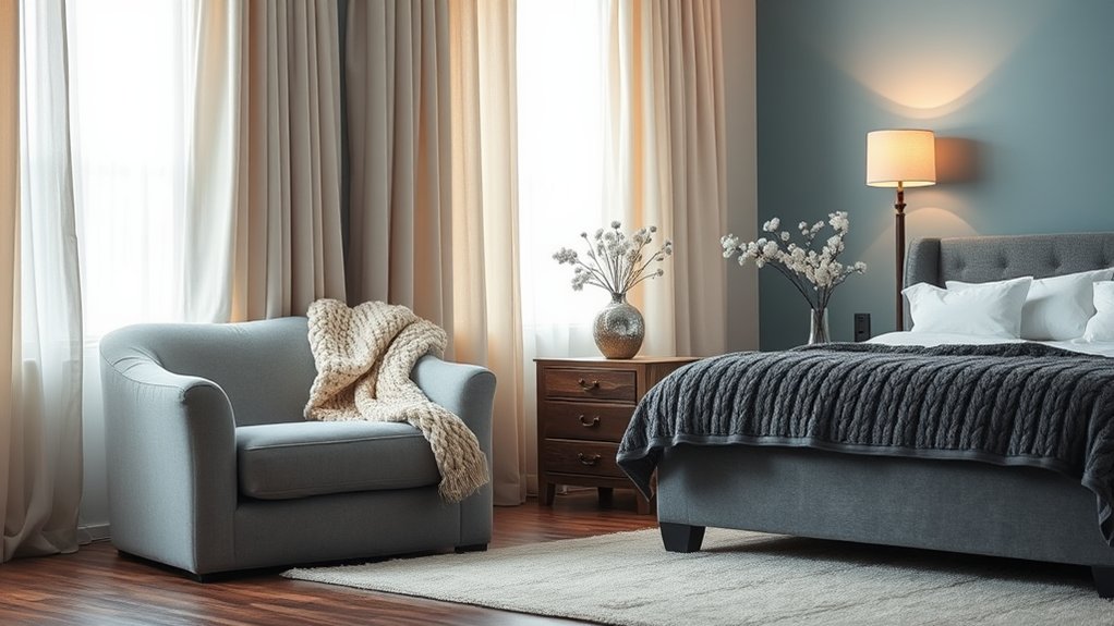cozy and supportive furnishings