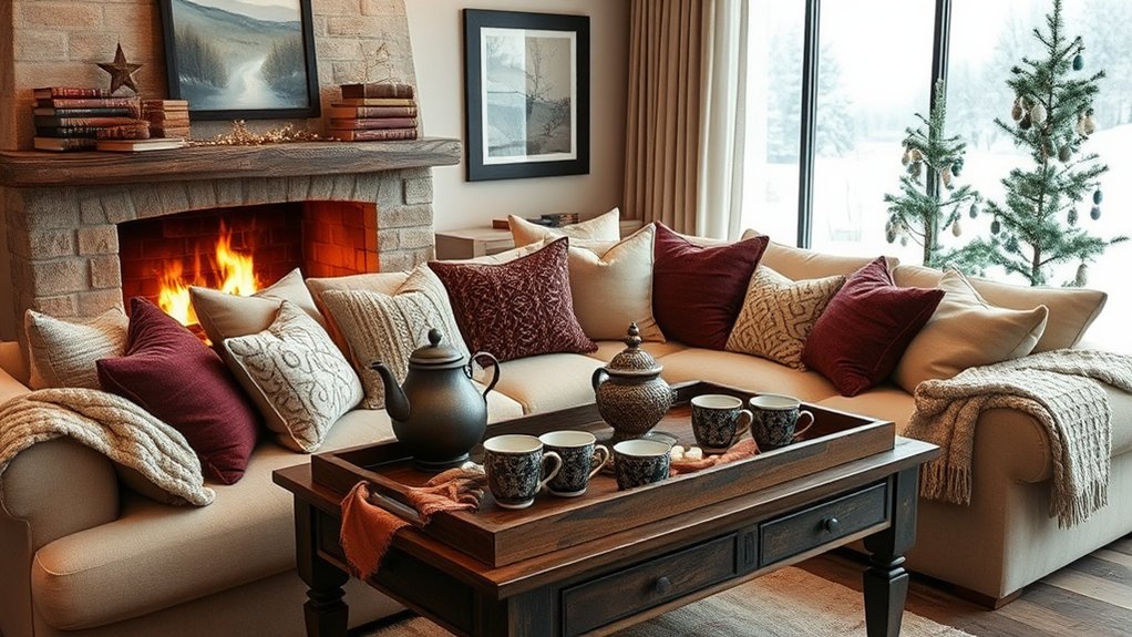 cozy drink display setups