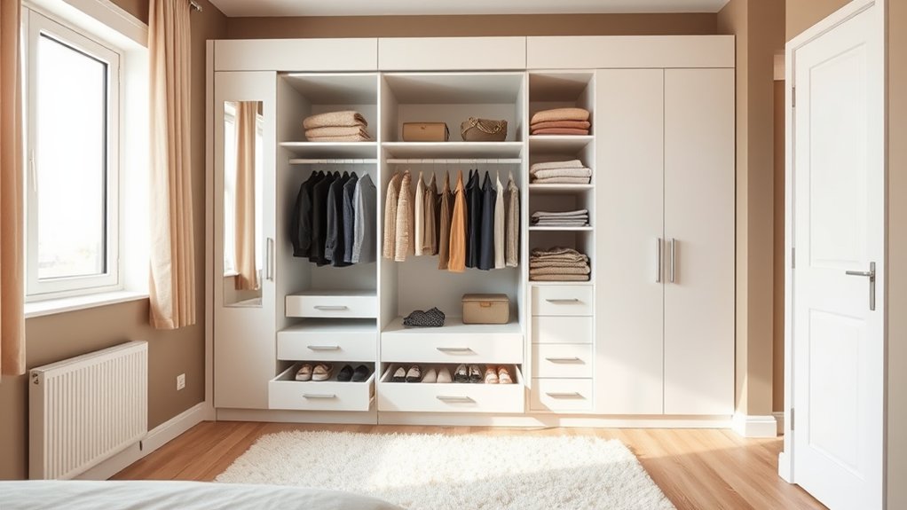 efficient space saving garment organization