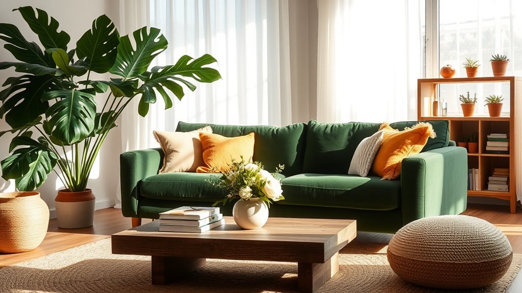 enhance space with greenery