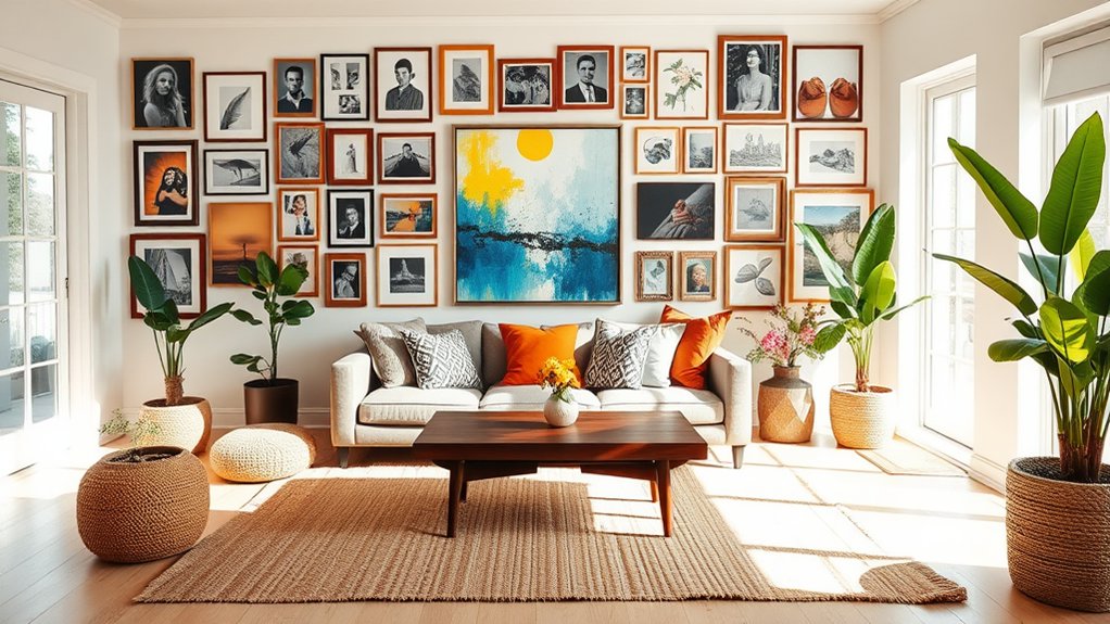 gallery wall decorative display