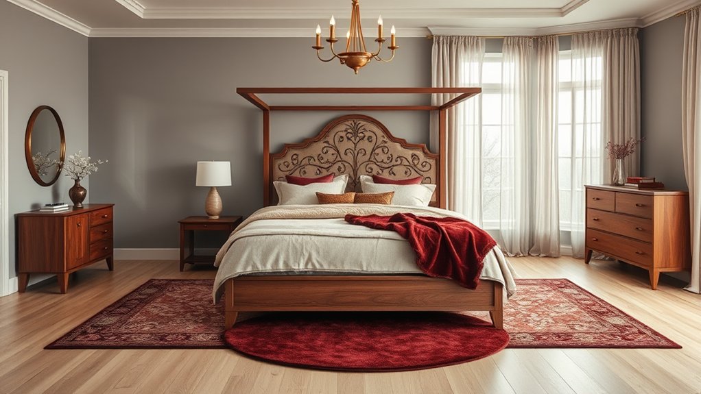 gold and copper accents