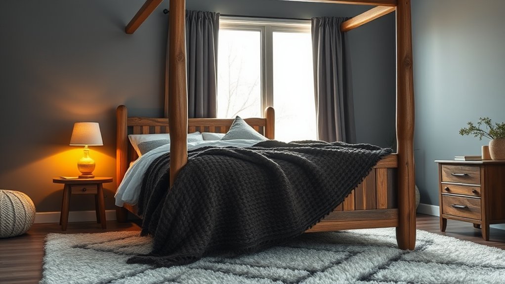 insulate with heavy curtains