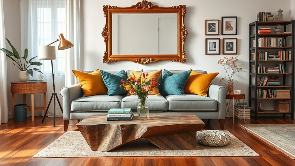 reflective surfaces create spaciousness