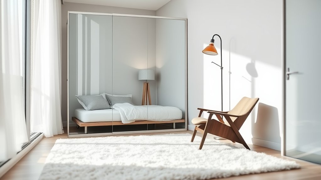 separating space with glass