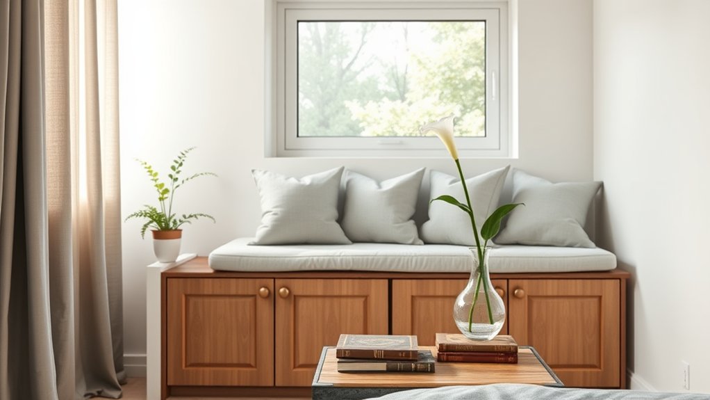 storage under the window