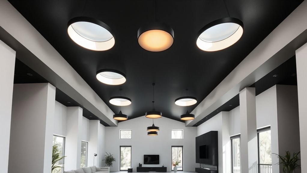 transformative dark ceilings
