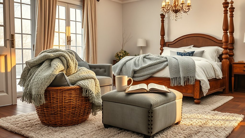 using natural woven baskets
