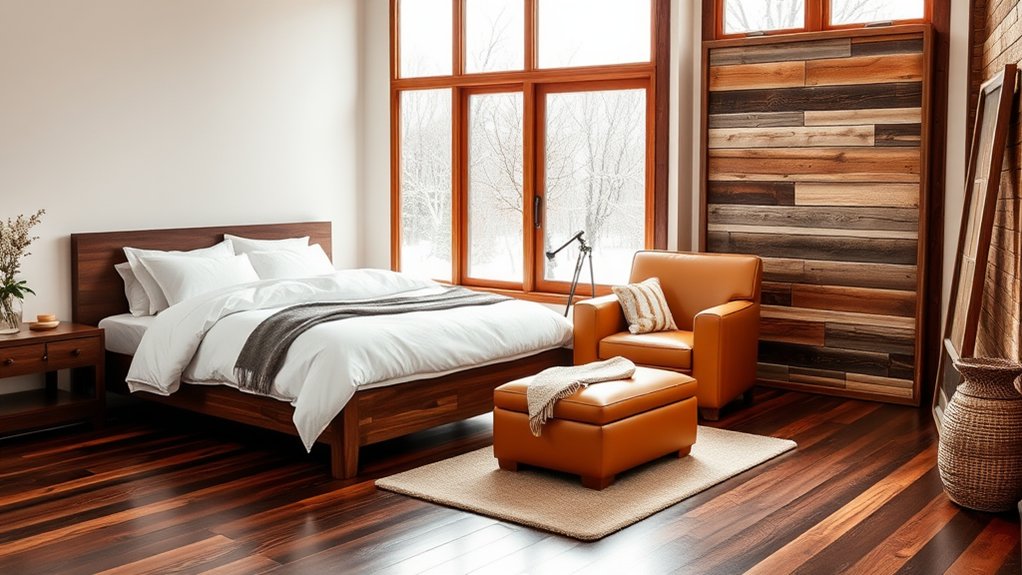 warm wooden color accents